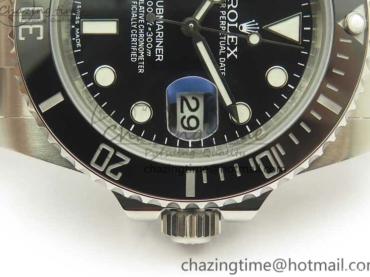 116610 And Best Edition Bracelet Case Submariner 904L SA3135 LN Ceramic Black 1:1 SS DJF 0424